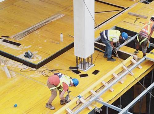 Construção de laje em Espaço Comercial
